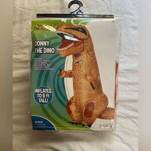 Kids inflatable dinosaur costume